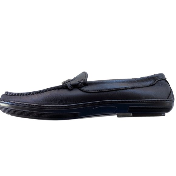 ALLEN EDMONDS Men\'s Black Buckle Bit Slip On Driving Loafer Size 11 D Amazonas main image 5